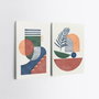 Wallity Set de 2 Cuadros Decorativos sobre Lienzo 50 x 70 cm